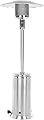 Pro Series Patio Heater with Wheels 50,000 BTU Output Electronic Ignition System Portable Outdoor Propane Heater - Stainless Steel