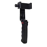 TWISAXC Ergonomischer Gimbal Stabilisator mit integrierter Beleuchtung für bessere Fotos bei schwachem Licht im Freien. Kompakt und leicht.