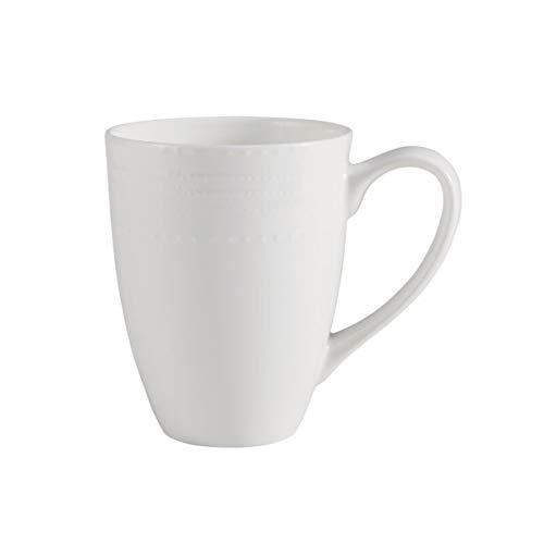 Mikasa Annabel Bone China Dinnerware Set, 40-Piece Service for 8, White Hobnail Detail, Dinner Plates, Salad Plates, Bowls and Mugs, Dishwasher and Microwave Safe by Mikasa - Image 8