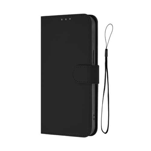 RNOZX For iPhone 16 Pro Max�p �J���[���U�[�P�[�X �J�[�h�X���b�g�z���_�[�t�� �t���b�v�E�H���b�g�J�o�[�V�F���iFor iPhone 16 Pro Max�p/�u���b�N�iYB PT01�j�j