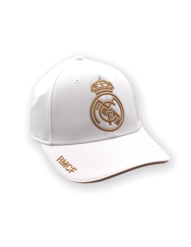 Real Madrid FC Rm3go19, Unisex Adult White/Gold, One Size