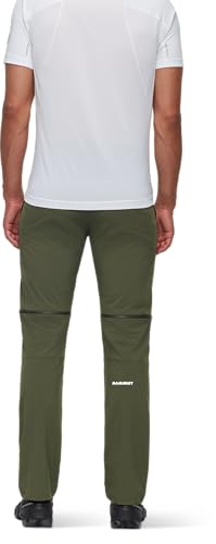 Mammut Outdoor Mens Zip Off Hiking Pants, Dark Marsh, Size 464