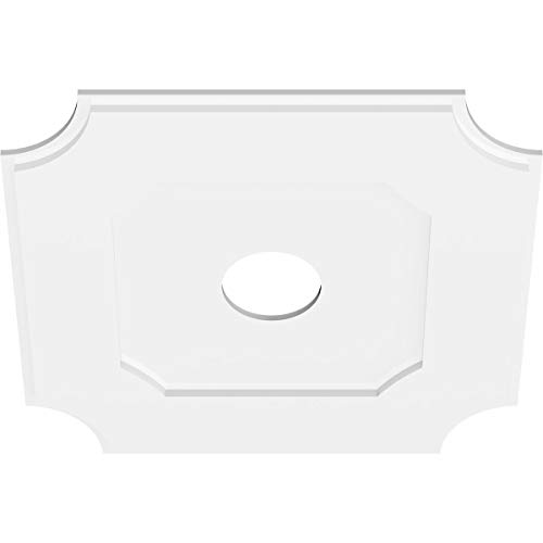 Image of Ekena Millwork CMP26LE-05000 Locke Architectural Grade PVC Contemporary Urethane Ceiling Medallions 26 inchOD x 5 inchID x 15 1 /2 inchC x 1 inchP