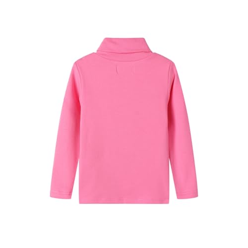 Image of Mud Kingdom Little Girls Long Sleeve Tee Shirts Soft Turtleneck Layering Pullover Slim Stretchy Tops