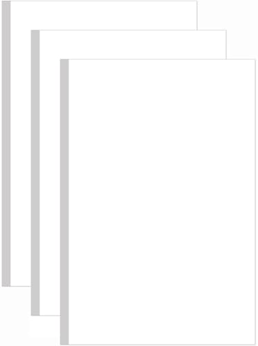 Image of (3-Pack) 11 inch x 17 inch Blank Print Paper, 135Sheets /270Pages Blank Loose-Leaf Paper, Ledger Size Printing in Office, 100gsm Blank Paper