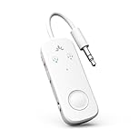 Avantree Relay - Airplane Bluetooth 5.3 Adapter with Qualcomm aptX Adaptive, Supports 2 AirPods or Headphones, 20H Playtime, 3.5mm AUX Jack Wireless Audio Transmitter for Planes, Airline, Travel
