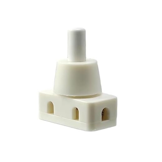 Einbau Druckschalter für Lampen 250V 10A weiß