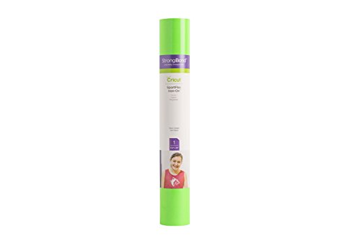 Cricut SportFlex Iron On Vinyl - Neon Green (12' x 24'), HTV Heat Transfer Vinyl for Sportswear (Polyester & Nylon) - image 1