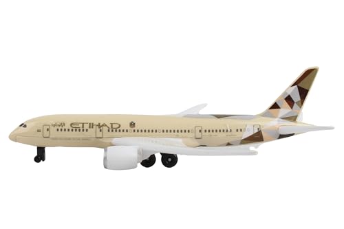 image for Daron Toy Airplane – Etihad – Die-Cast Metal Model Airplane Toy wi