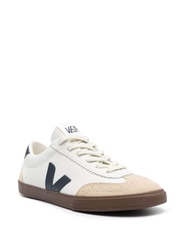 VEJA Men's Volley Sneaker, White/Nautico/Bark, 83