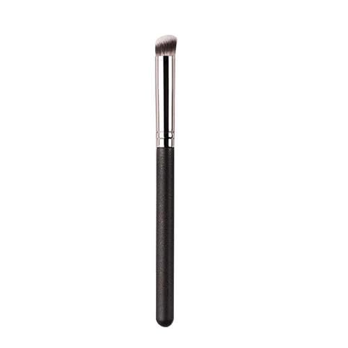 HELLORSO Concealer Brush, Under Eye Small Size Angled Head Kabuki Nose Contour Brush for Concealing Blending Setting Buffing ? (Black)