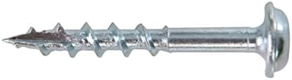 Triton Zinc Pocket-Hole Screws Washer Head Coarse P/HC 8 x 1-1/4" 100pk (631610)