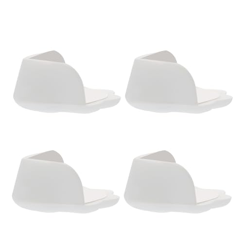 Milisten Protectores Anticolisión para Esquinas de Mesa Ñiño 4 Piezas de Silicona Blanca Autoadhesivos Cubiertas de Seguridad para Bordes Rectos Almohadillas Protectoras para Muebles y