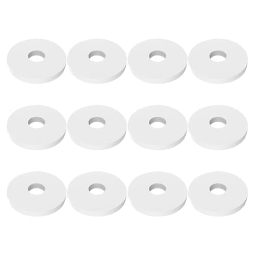 RUNROTOO 12 Pastillas Redondas de Aromaterapia para Coche Aroma Mixto, Material Pe Saludable, Recambios para Difusor de Coche y Hogar, Color Blanco Varios estilos