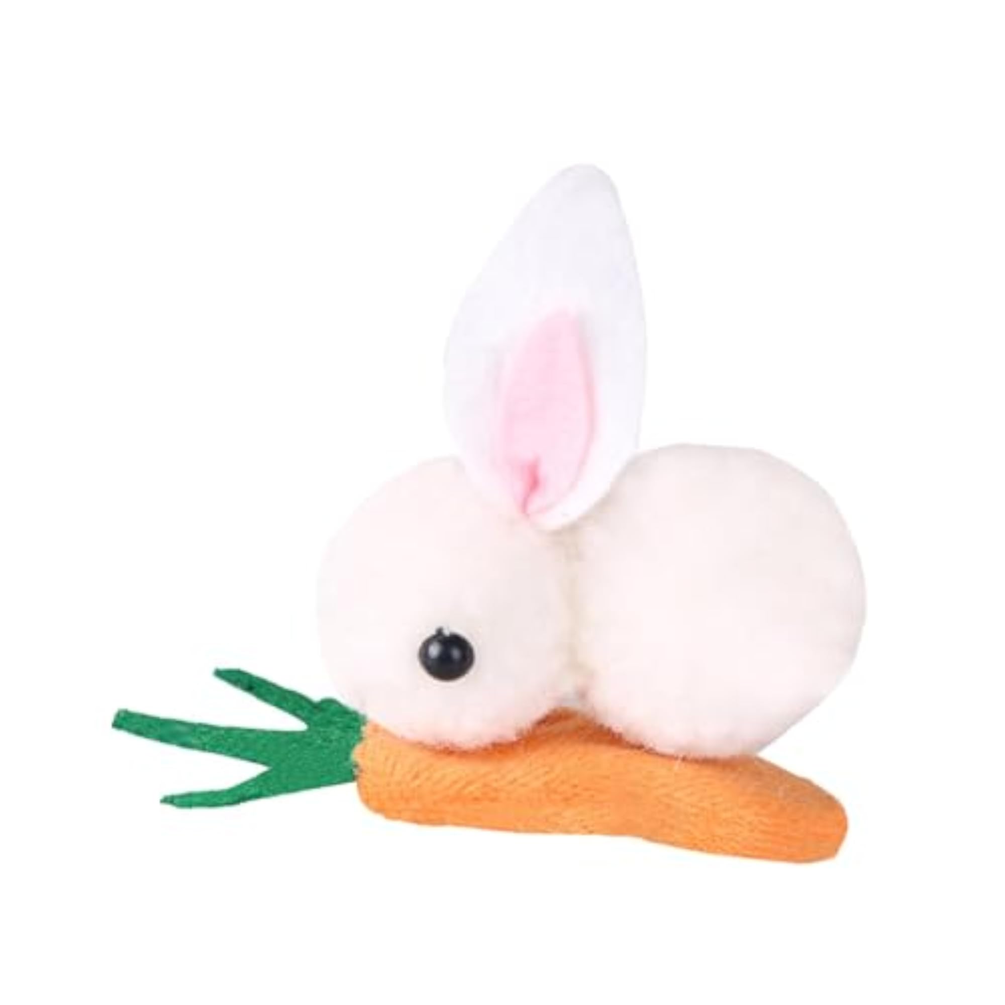 5x Easter Carrot Furry Hair Clips for Birthday Gift