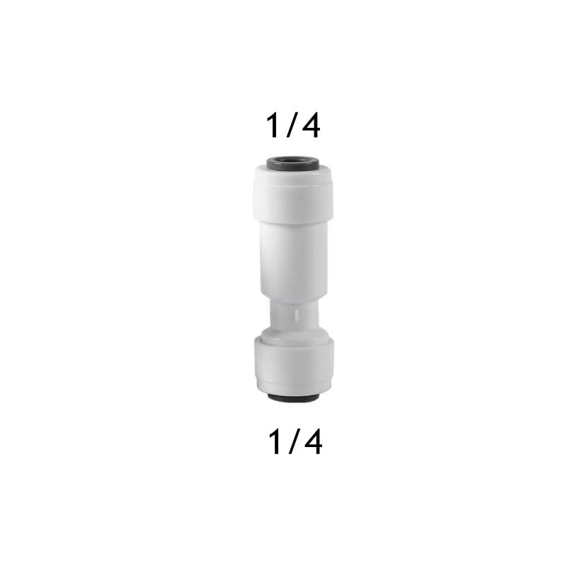 50 Stücke 1/4 "Einweg-RO-Wasser Rückschlagventil Gerade 6,35mm Schnellkupplung Schlauch