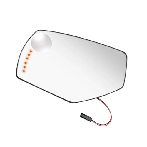 Verre miroir latéral gauche GMC Sierra 3500HD lentille premium chauffante avec support 15-17