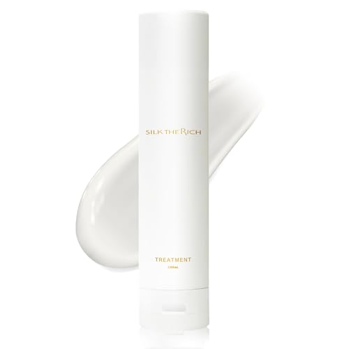 SILK THE RICH White Conditioner Treatment, Moisturizing & Repairing Hair Conditioner for Women & Men, Hydrating for Dry, Damaged, Color-Treated Hair, Paraben-Free, Phthalate-Free (8.5 fl oz, 250 ml)