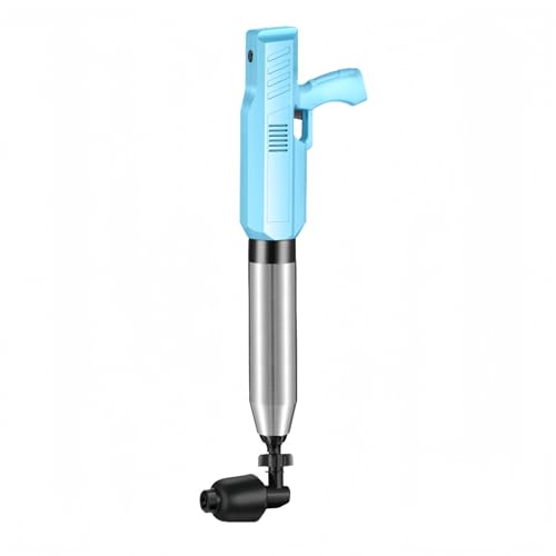 NIGOE 排水クリーナー 、電動トイレつまり解消道具,パイプクリーナー 、リアルタイム空気圧計付き 、操作が簡単、簡単に使用 、家庭用 水道屋さん業務用 、お風呂 洗面所 キッチン 浴室 浴槽 トイレ (スカイブルー色)