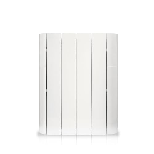 HJM Emisor Térmico Cerámico Bajo Consumo MARNE 1000, Programación 24/7, Funciones Ahorro, Turbo Programable, 1000W, Blanco