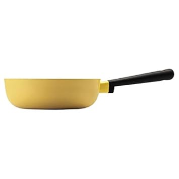 Lock & Lock Decore Wok for Cooking, 22 Cm, 1 Piece, Yellow