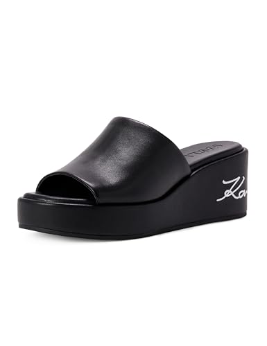 Image of KARL LAGERFELD Women's Calvina Slip on Platform Wedge Sandal