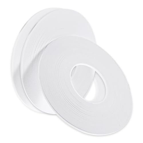 Image of EupHHonycs 3 Rolls Double Sided Foam Tape, 1 /8 Inch by 50 Feet PE Roll Foam Tape Double Sided Tape Sponge Soft Adhesive Mounting Tape for DIY Craft Picture Poster Hanging