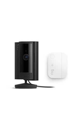 Image of Ring Indoor Cam (2nd Gen), Black with Window and Door Sensor (newest model)