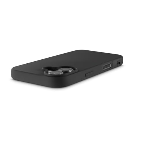 Hama Coque iPhone 17 "Fantastic Feel, Souple, Non-Adhérent, Bords Surélevés, Resistant aux Rayures et Chocs, TPU, Intérieur Doux, Couvre Les Touches latérales, Compatible Chargement sans Fil, Noir