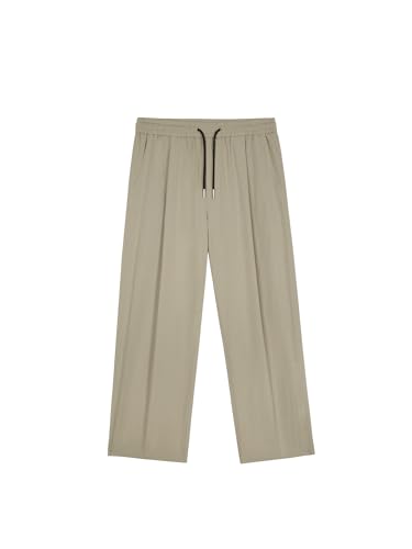 Men's Pants Summer Thin Wide-Leg Japanese Loose Lightweight Straight Leg Casual Trouser3