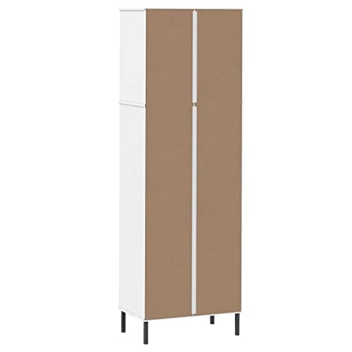 Librerías de madera maciza duraderas: modelo premium Oslo en blanco 8