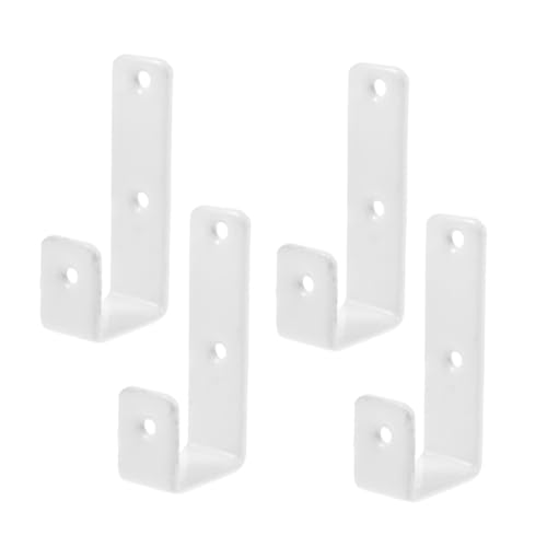 TOYZFRIENDY 4 Piezas Ganchos de Escalera Metálicos Resistentes con Recubrimiento Protector Anticorrosión para y Cama Alta Diseño Compacto y Versátil para Colgar y Asegurar Escaleras