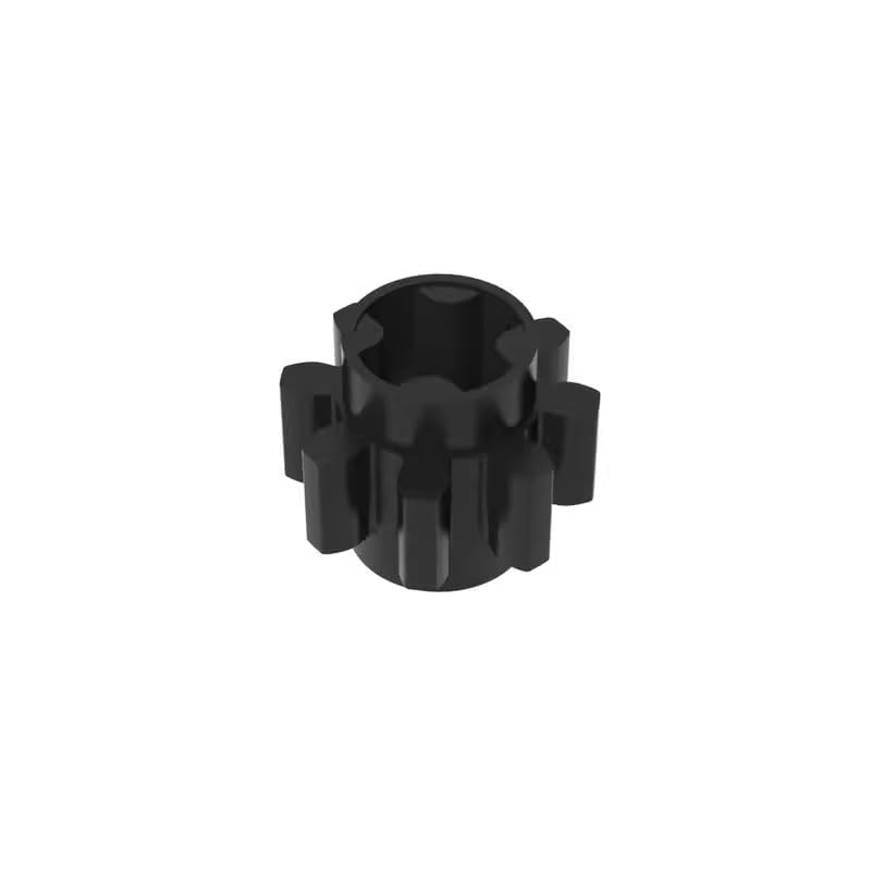 Gobricks GDS-1325 Technic Gear 8 Tooth 50PCS Compatible with Lego 3647 4514559 DIY Parts and MOC Components for Major Brick Brands Color:Black 26