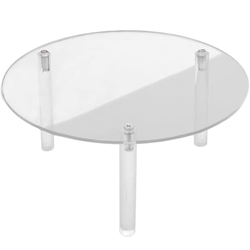 LifCratms 1 Piece Clear Drink Dispenser Stand, Fit Max 7.87 Inch Diameter of Glass Beverage Dispenser, Acrylic Plant Stand for Parties and Events (Height: 9.8cm/4