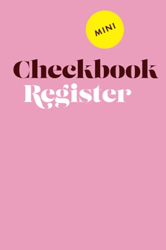 mini transaction register - Mini Checkbook Register: Pink Cover Pocket Size Personal Check Book / Checking Account Transaction Ledger