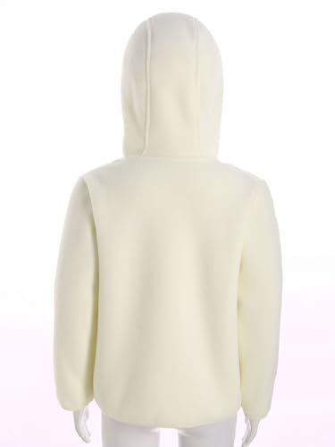 Kids Girls Boys Fleece Hoodie Sweatshirt Long Sleeve Zipper Hooded Jacket Coat with Pockets4