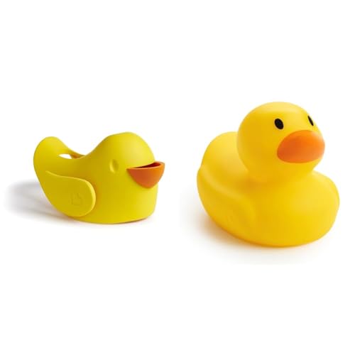 Image of Munchkin® BeakTM Bath Spout Cover and White Hot® Safety Bath Ducky Toy