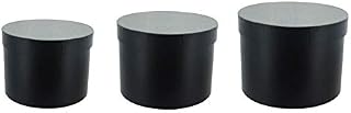 Set of 3 Natural Kraft Round Nesting Lined Hat Boxes, Decorative Storage Boxes with Lids, Ideal for Gifts or Flowers