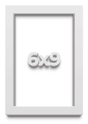 6x9 Shadow Box White Solid Pine Wood Picture Frame with Acid-Free Backing UV Acrylic & Hanging Hardware with 0.75 Inches of Usable Depth and 0.75 Inches Frame Moulding Width