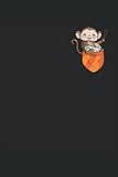  Ramen Monkey: Lined Notebook Journal, 6X9 Inches, 120 Pages,Funny Ramen Monkey Food Noodles Japanese Anime Fun Lovers