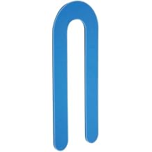 CRL Blue 1/16" x 3-1/2" Plastic Horseshoe Shims - 100 Pack by C.R. Laurence