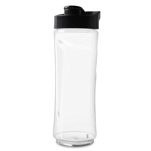 20oz Blender Replacement Bottles with Lids Durable Smoothie Blender Blenders for Kitchen with Lid Blenders Smoothie Maker Suitable Clear Sports Water Bottles for Gym Travel Camping Hiking (1PCS)