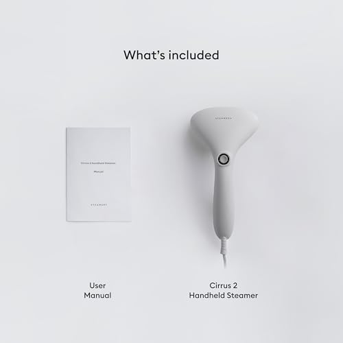 Steamery Handheld Clothes Steamer Cirrus 2, 1500W, Uk Plug, Stainless Steel Mouthpiece, 25 Second Fast Heat Up, Garment Wrinkles Remover, Grey - 7
