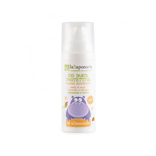 LA SAPONARIA - Crema Protectora para Recambio de Pañal - Efecto protector para la sensible piel de la zona del pañal - Efecto nutritivo y calmante - Forma una barrera protectora - Vegana - 75 ml