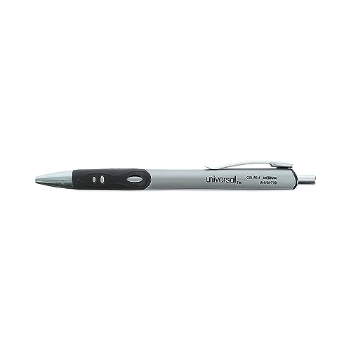 Bolígrafo retráctil roller gel Universal 39710, tinta negra, punto medio, docena miniatura 3