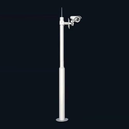 Générique Support de caméra de sécurité extérieure en Acier galvanisé avec Colonne et rallonge, Robuste et résistant aux intempéries, pour caméras de Surveillance.