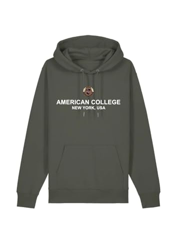 Sweat a enfiler kaki homme taille S American College USA vetement decontracte