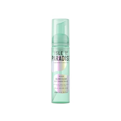 Glow Clear Self Tanning Mousse - Color Correcting Tanning Foam, Vegan and Cruelty Free, 6.76 Fl Oz