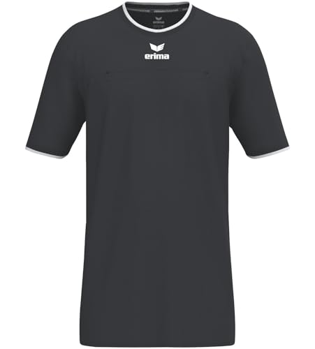 Maillot d'arbitre en textile respirant Erima manches courtes noir 3TG