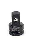 Sunex 3300 3/8-Inch Female by 1/2-Inch Male Socket Adapter with Friction Ball Drive